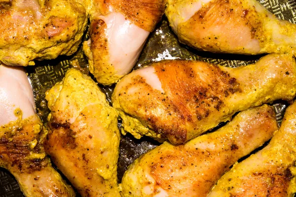 Rántott Csirke Rántott Csirkecomb Rántott Csirke Alsócomb Háttér — Stock Fotó