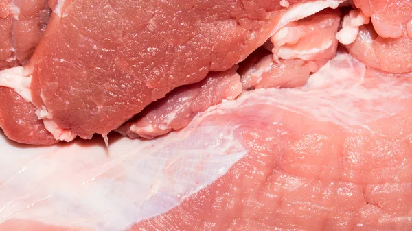 Mięso Wieprzowe Świeże Tło Świeżego Wieprzowiny — Zdjęcie stockowe
