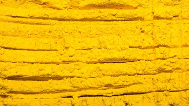 Zerdeçal baharatı. Zerdeçal çeşnisi arka planı.