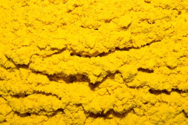 Zerdeçal baharatı. Zerdeçal çeşnisi arka planı.