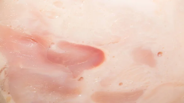 stock image Chicken roll.Background of ham.Sausage ham.