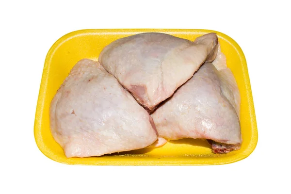 Coxas Frango Frescas Fundo Coxas Frango — Fotografia de Stock