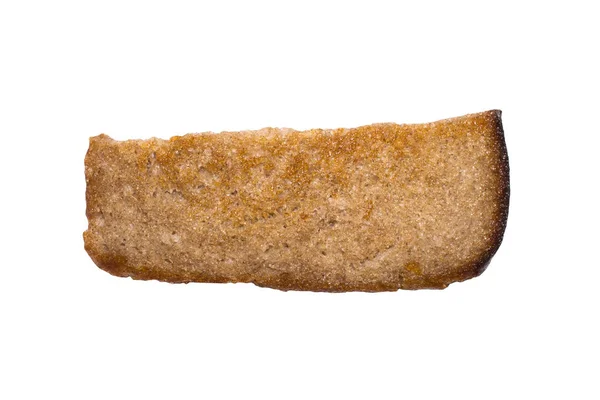 Hnědý Chléb Opečený Zlatou Kůrkou Smažený Chléb Pozadí — Stock fotografie
