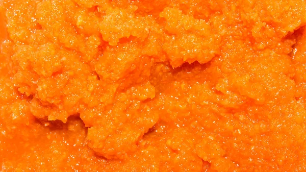 Marchewka Puree Carrots Zgnieciony Blender Background Tartej Marchewki — Zdjęcie stockowe