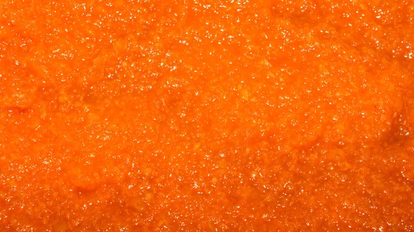 Purée Carottes Carottes Écrasées Dans Blender Fond Carottes Râpées — Photo