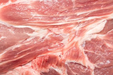 Bir parça domuz eti. Domuz arka planı. Domuz etinin dokusu..