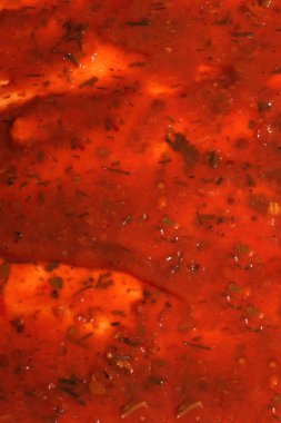 Domates salçası. Ketçap arkaplan. Domates sosu. Baharatlı sos..