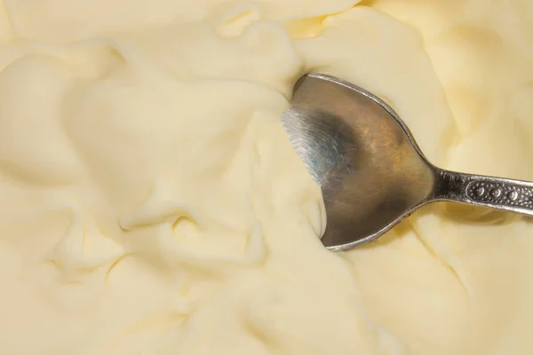 Melted Cream Cheese Background Melted Cream Cheese — Stock Photo, Image