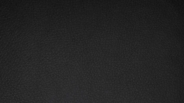 黑色皮革的纹理背景 光滑的黑色皮革 — 图库照片