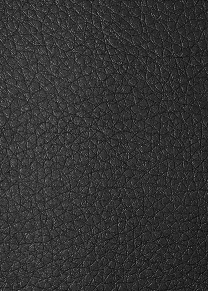 黑色皮革的纹理背景 光滑的黑色皮革 — 图库照片