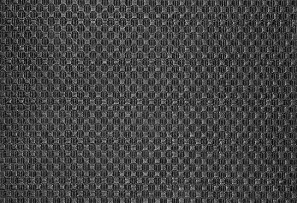 Texture Black Fabric Embroidered Checkerboard Pattern Background Dense Black Fabric — Stock Photo, Image