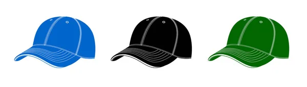 Cap Baseball Cap Vector Honkbal Cap Voor Sport Vector — Stockvector