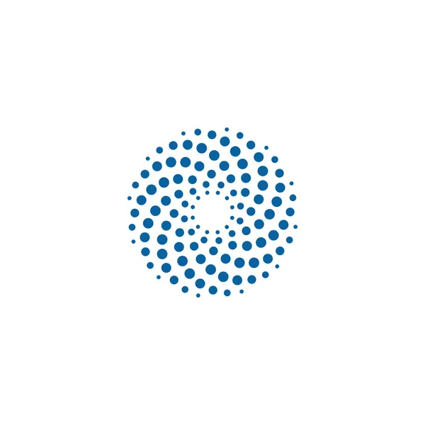 Moderno Abstract Halftone Dots Para Empresa Salud Negocios Tecnología Con — Archivo Imágenes Vectoriales