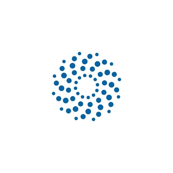 Современная Абстрактная Компания Halftone Dots Technology Business Health Company Modern — стоковый вектор