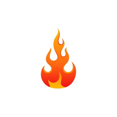 Modern alev ateş kırmızı tasarım