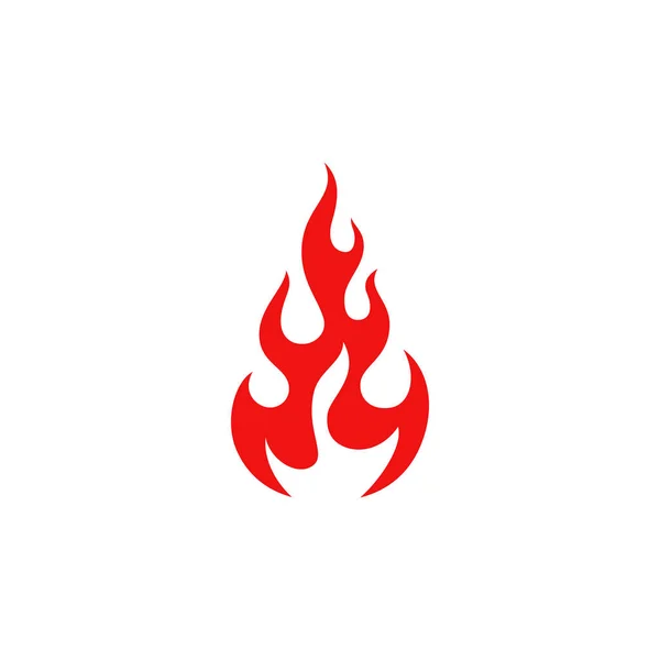 Modern Láng Tűz Piros Design — Stock Vector