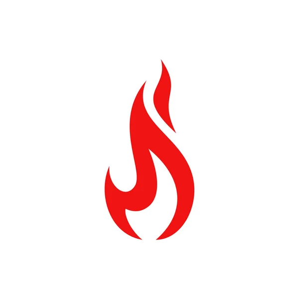 Μοντέρνο Φλόγα Φωτιά Κόκκινο Σχεδιασμός — Διανυσματικό Αρχείο
