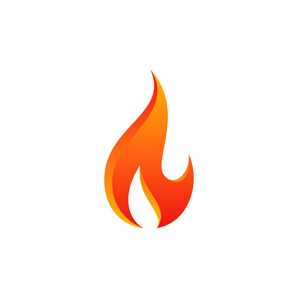 modern flame fire red design