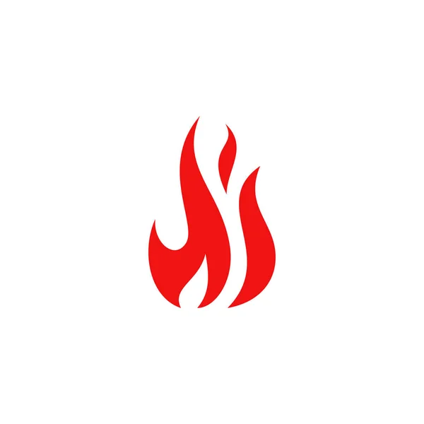 Moderne Vlam Vuur Rood Ontwerp — Stockvector