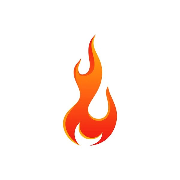 Nowoczesne Płomień Ogień Czerwony Design — Wektor stockowy