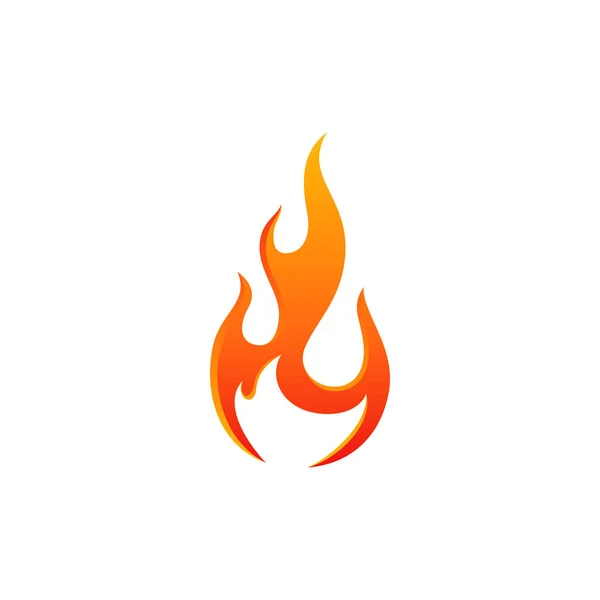 Μοντέρνο Φλόγα Φωτιά Κόκκινο Σχεδιασμός — Διανυσματικό Αρχείο