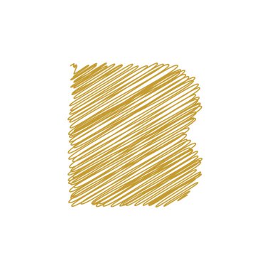 Modern trendy B harfi benzersiz simgesi tasarım