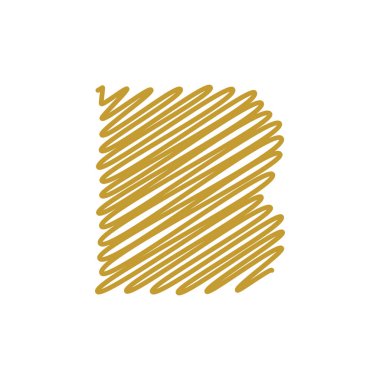 Modern trendy B harfi benzersiz simgesi tasarım