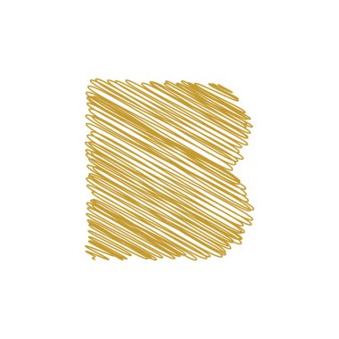 Modern trendy B harfi benzersiz simgesi tasarım