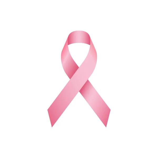 Modern Breast Cancer Awareness Pink Ribbons — Stock Vector