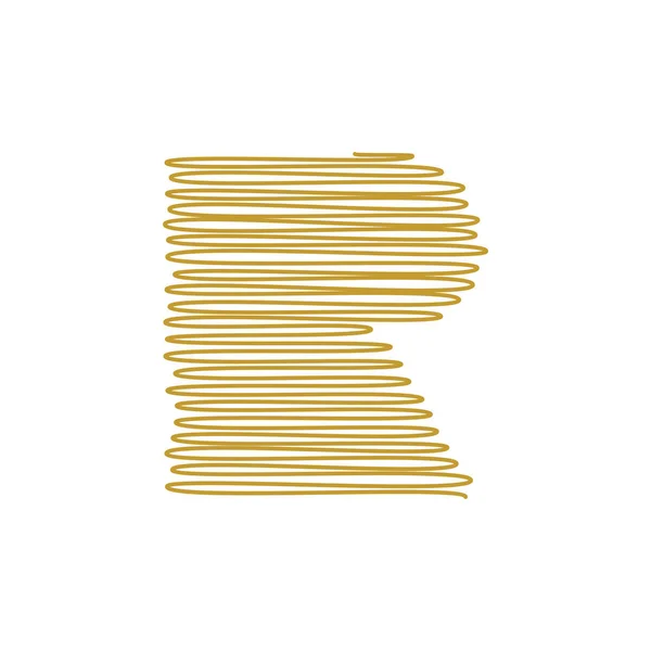 Modern Trendy Letter Unique Icon Design — Stock Vector