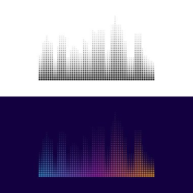 City Modern soyut yarı ton nokta arka plan