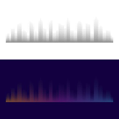 City Modern soyut yarı ton nokta arka plan