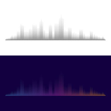 City Modern soyut yarı ton nokta arka plan