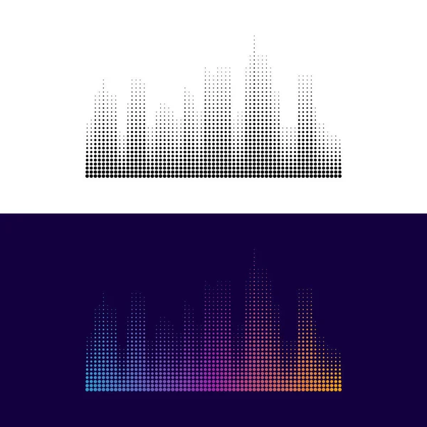 City Modern soyut yarı ton nokta arka plan