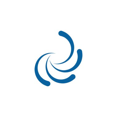 Soyut Swoosh kanat Logo şablonu