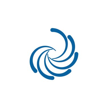 Soyut Swoosh kanat Logo şablonu