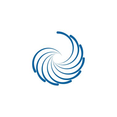 Soyut Swoosh kanat Logo şablonu