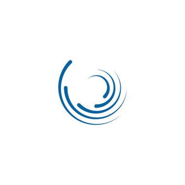 Soyut Swoosh koşuşturma Logo şablonu iplik