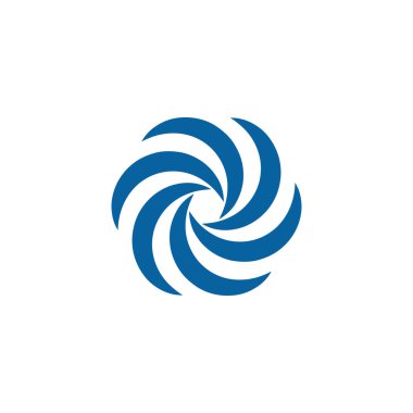 Soyut Swoosh koşuşturma Logo şablonu iplik