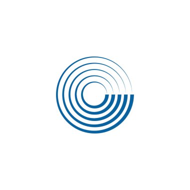 Soyut Swoosh koşuşturma Logo şablonu iplik