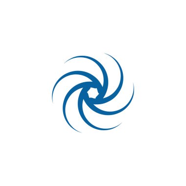 Soyut Swoosh koşuşturma Logo şablonu iplik