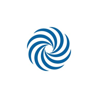 Soyut Swoosh koşuşturma Logo şablonu iplik