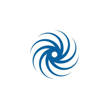 Soyut Swoosh koşuşturma Logo şablonu iplik