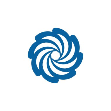 Soyut Swoosh koşuşturma Logo şablonu iplik