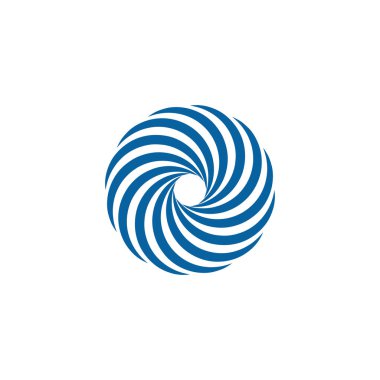 Soyut Swoosh koşuşturma Logo şablonu iplik