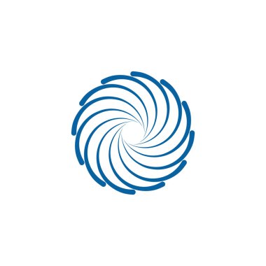 Soyut Swoosh koşuşturma Logo şablonu iplik