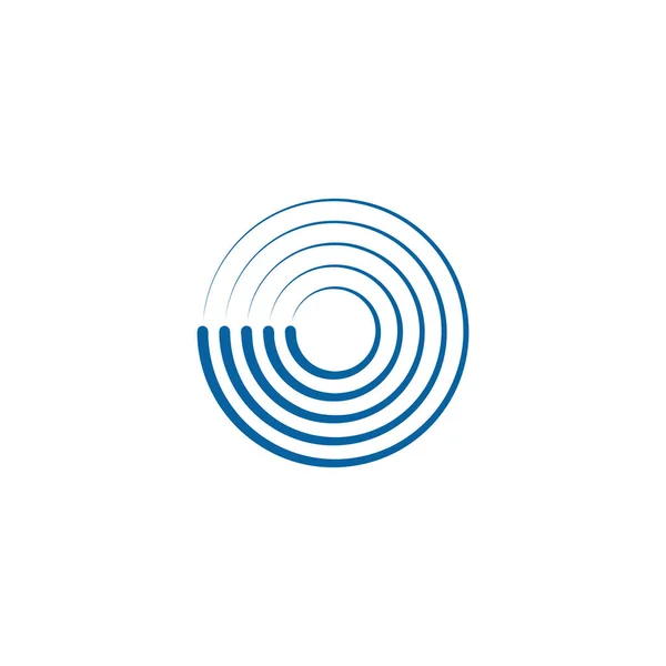 Soyut Swoosh koşuşturma Logo şablonu iplik