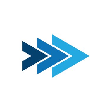 Modern ok simgesi Logo şablonu