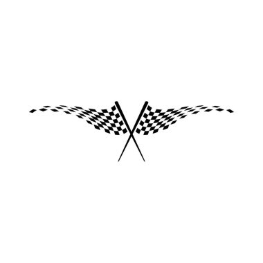 Modern yarış bayrak simgesi ek basit şablonu için yüksek son otomotiv logo çıkartma hızlı hızlı bak