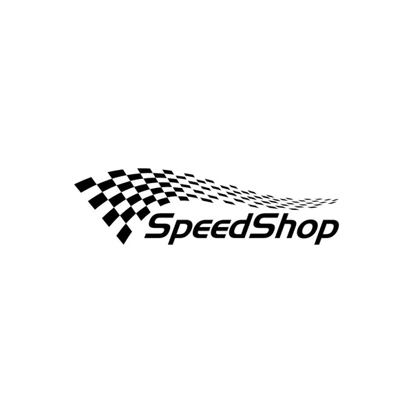 Moderní Závod Vlajky Ikony Další Jednoduché Šablony Pro Automobilový Logo — Stockový vektor